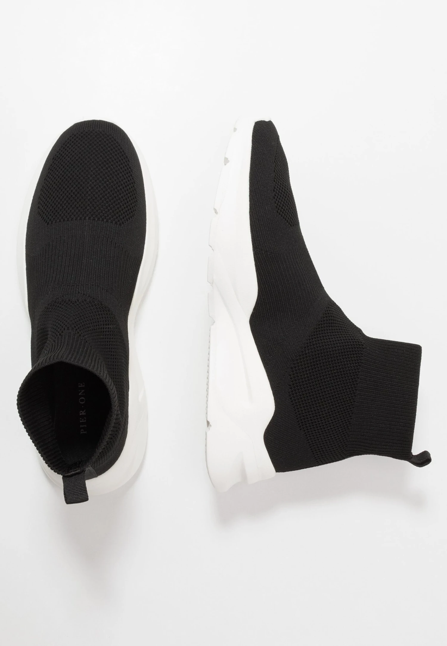 Pier One Sneakers Hoog - Black/White 4 Pier One Sneakers Hoog - Black/White - Afbeelding 2