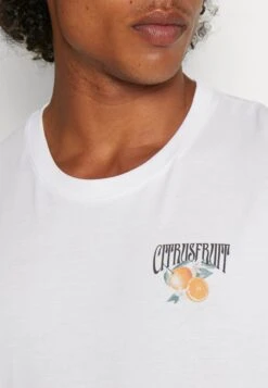 YOURTURN Orange Fruit Graphic Tee- T-Shirt Print - White 13 YOURTURN Orange Fruit Graphic Tee- T-Shirt Print - White -Algemene Winkel Voor Herenmode 138fe2ec2653497885d99e90ee560858