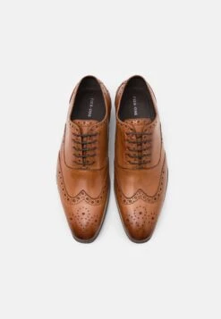 Pier One Leather - Veterschoenen - Cognac -Algemene Winkel Voor Herenmode 15f1d142a8814a208bbc0e7f2bb30aed