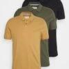 Pier One 3 Pack - Poloshirt - Camel/Khaki/Black -Algemene Winkel Voor Herenmode 16db92ea73b9462093a7b59928d23834