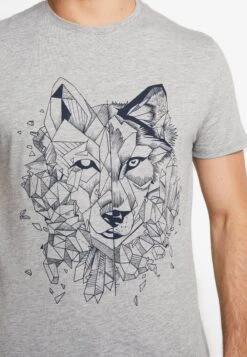 Pier One T-Shirt Print - Mottled Grey -Algemene Winkel Voor Herenmode 19bac3e87c214150932db03a2c67e58e