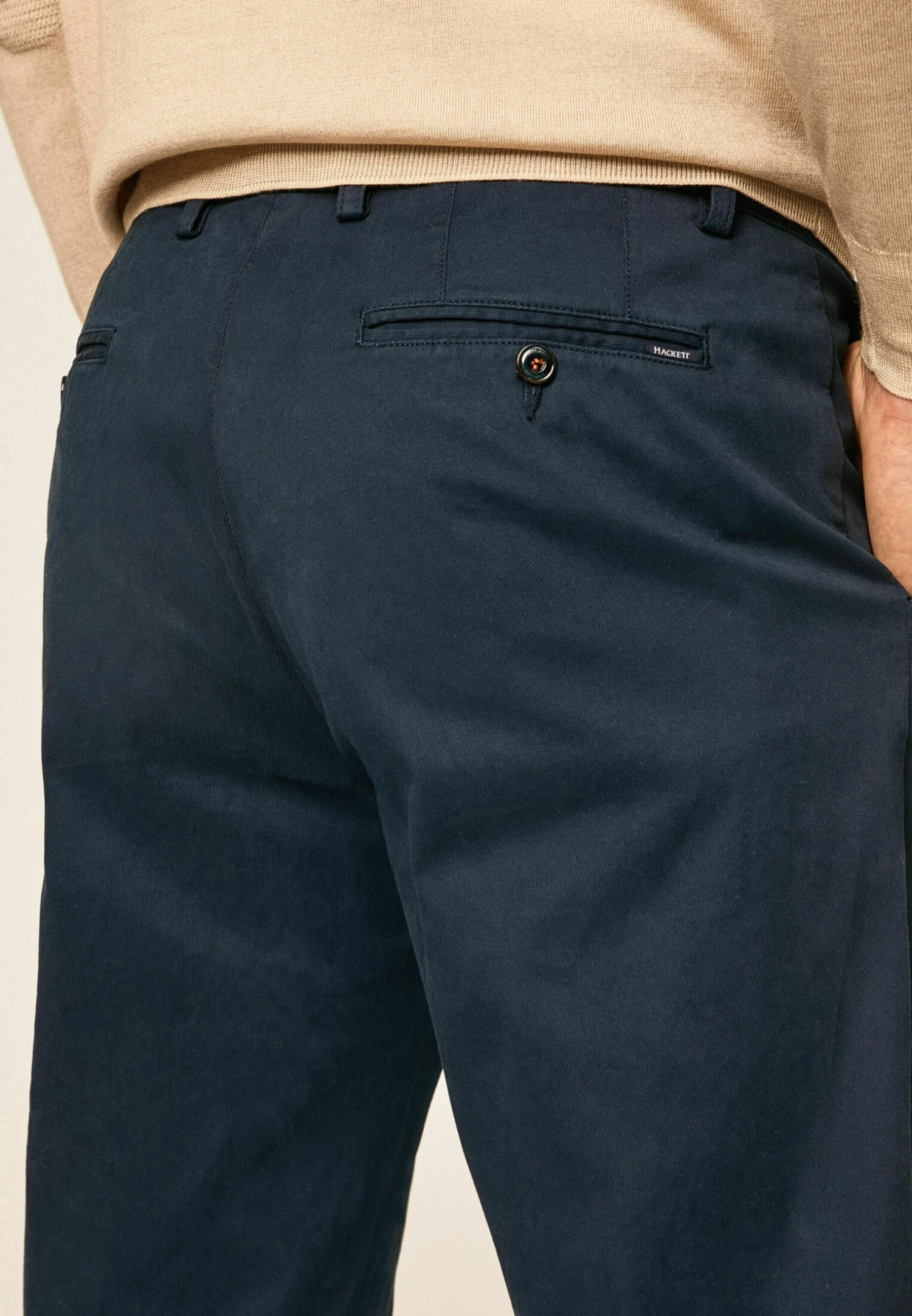 Hackett London Texture- Chino - Navy Blazer 6 Hackett London Texture- Chino - Navy Blazer - Afbeelding 4