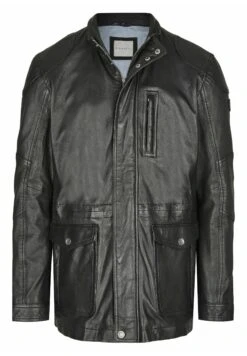 Bugatti Mit Abdeckleiste Und Stehkragen - Leren Jas - Schwarz 12 Bugatti Mit Abdeckleiste Und Stehkragen - Leren Jas - Schwarz -Algemene Winkel Voor Herenmode 255e242d242d427e8a56d56a92ffc501