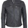 Lee Cooper Bryton - Leren Jas - Vintage Black -Algemene Winkel Voor Herenmode 2c0c02fb13f54aa590821cc8aef4bb54
