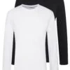 Pier One 2 Pack - Longsleeve - White/Black -Algemene Winkel Voor Herenmode 30d4861e0df5455eb344f1808167da2c