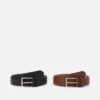 Pier One 2 Pack - Riem - Brown/Black -Algemene Winkel Voor Herenmode 3460666fa3784f91aa1eb7fe7aadcc06