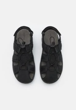 Pier One Leather - Outdoorsandalen - Black -Algemene Winkel Voor Herenmode 348ad4d4a3a548d0b683ff94cec7b0e3