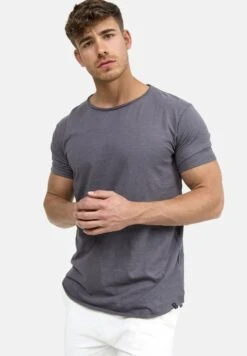 Indicode Jeans Wilbur - T-Shirt Print - Grau -Algemene Winkel Voor Herenmode 3580f3fb105d466a887861d487cf24e0