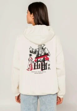 Kaotiko Geisha - Hoodie - Ivory -Algemene Winkel Voor Herenmode 52e3e7b0f57042f4a87d76f388b291b4