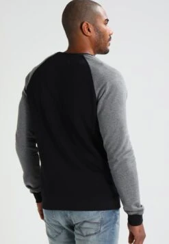 Pier One Sweater - Grey Melange/Black -Algemene Winkel Voor Herenmode 7186947d9485429e9ee44f5df66c6210