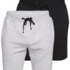 Pier One 2 Pack - Shorts -Light Grey /Black -Algemene Winkel Voor Herenmode 78668eadaeae42bdbd63ded6d8852d91