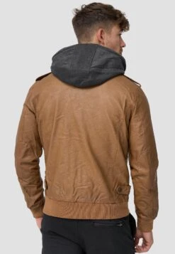 Indicode Jeans Aaron - Imitatieleren Jas - Brown -Algemene Winkel Voor Herenmode 7aaca6c1f2724fe19e983df7a8984ef6