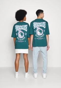 YOURTURN Unisex - T-Shirt Print - Dark Green -Algemene Winkel Voor Herenmode 7cf8677e3ddb49bca41800e38d852f51