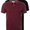 Pier One 2 Pack - Poloshirt - Bordeaux/Black -Algemene Winkel Voor Herenmode 80c61fbab13d4f348c95aacb92cd3122