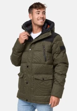 Indicode Jeans Krem - Winterjas - Army -Algemene Winkel Voor Herenmode 881099db869646f6a00bacf43a270157