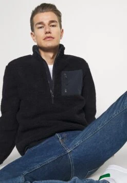 Pier One Fleece Trui - Dark Blue -Algemene Winkel Voor Herenmode 88111e09df4342679a12241e843a9022