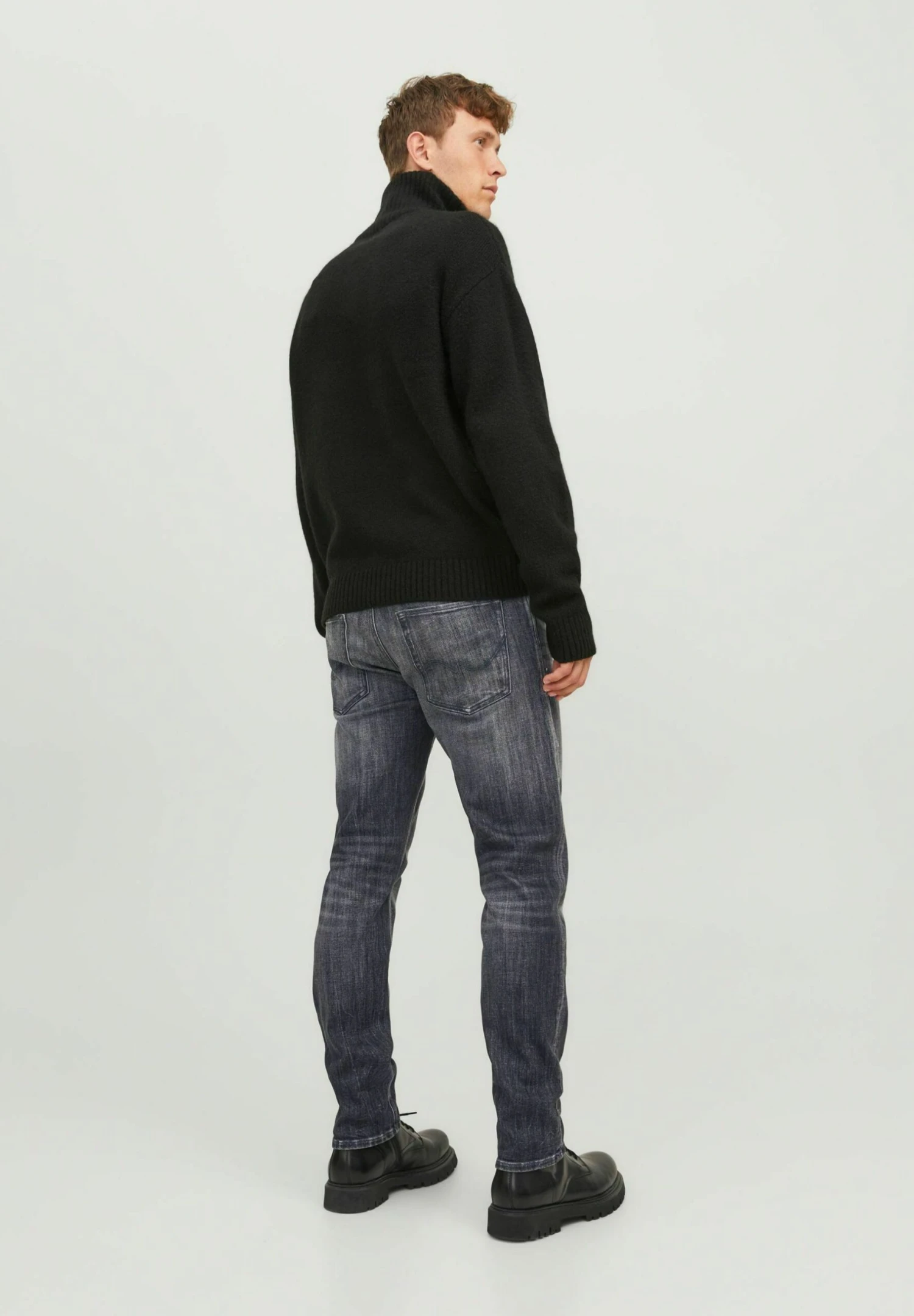 Jack & Jones Jjimike Jjoriginal Ge- Slim Fit Jeans - Grey Denim 5 Jack & Jones Jjimike Jjoriginal Ge- Slim Fit Jeans - Grey Denim - Afbeelding 3