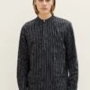 TOM TAILOR Denim Mit Stehkragen - Overhemd - Black Stripe 1 TOM TAILOR Denim Mit Stehkragen - Overhemd - Black Stripe -Algemene Winkel Voor Herenmode 8c2d2aa462ae41a09446339aef6db911