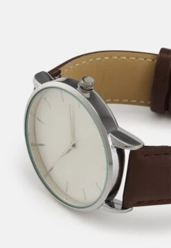 Pier One Horloge - Brown/Silvercoloured -Algemene Winkel Voor Herenmode 8d219c56f0834fbdb3eb2636f480c050
