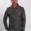 Lee Cooper Leren Jas - Vintage Grey -Algemene Winkel Voor Herenmode 8e65dfaeb3ad4f8bb0d4f1111277c758