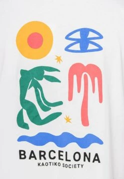 Kaotiko Barcelone - T-Shirt Print - Weiß -Algemene Winkel Voor Herenmode 929f1f67e081449da39410d5b0e87a5e