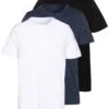 Pier One 3 Pack - T-Shirt Basic - Black/White/Blue -Algemene Winkel Voor Herenmode 9a7be9f8e1a446199ff4f3bca527601a