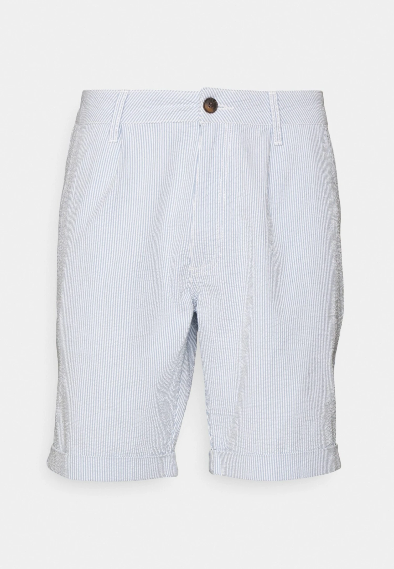 Pier One Pleated Seersucker Short - Shorts - Blue 6 Pier One Pleated Seersucker Short - Shorts - Blue - Afbeelding 4