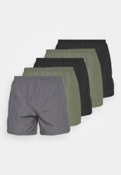 Pier One 5 Pack - Boxershort - Black/Khaki/Dark Grey -Algemene Winkel Voor Herenmode aabf1b6cd2d84a338064454393e5f372