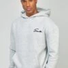 SikSilk Script Embroidery- Hoodie - Grey Marl 2 SikSilk Script Embroidery- Hoodie - Grey Marl -Algemene Winkel Voor Herenmode b0e5f14326b546adb3303ad623c350a2