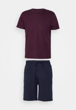 Pier One Pyjama - Dark Blue/Bordeaux -Algemene Winkel Voor Herenmode b2f14588a60742cf921b03381d5dcec9