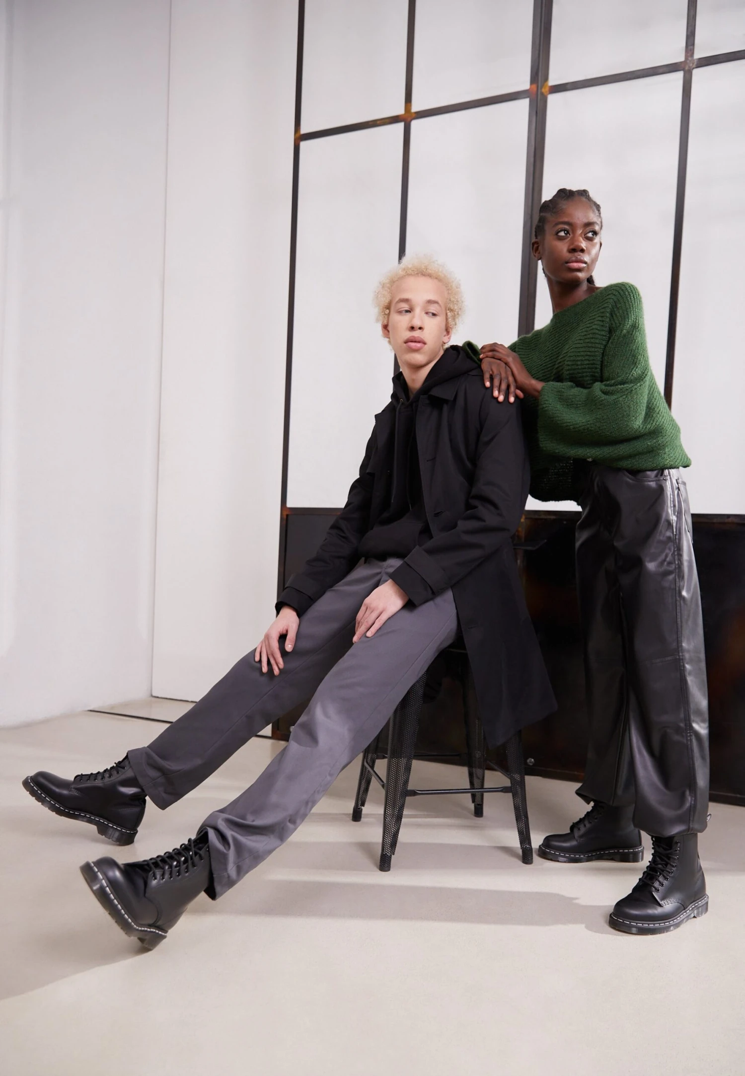 Dr. Martens 1460Boot - Veterboots - Black/White 5 Dr. Martens 1460Boot - Veterboots - Black/White - Afbeelding 3