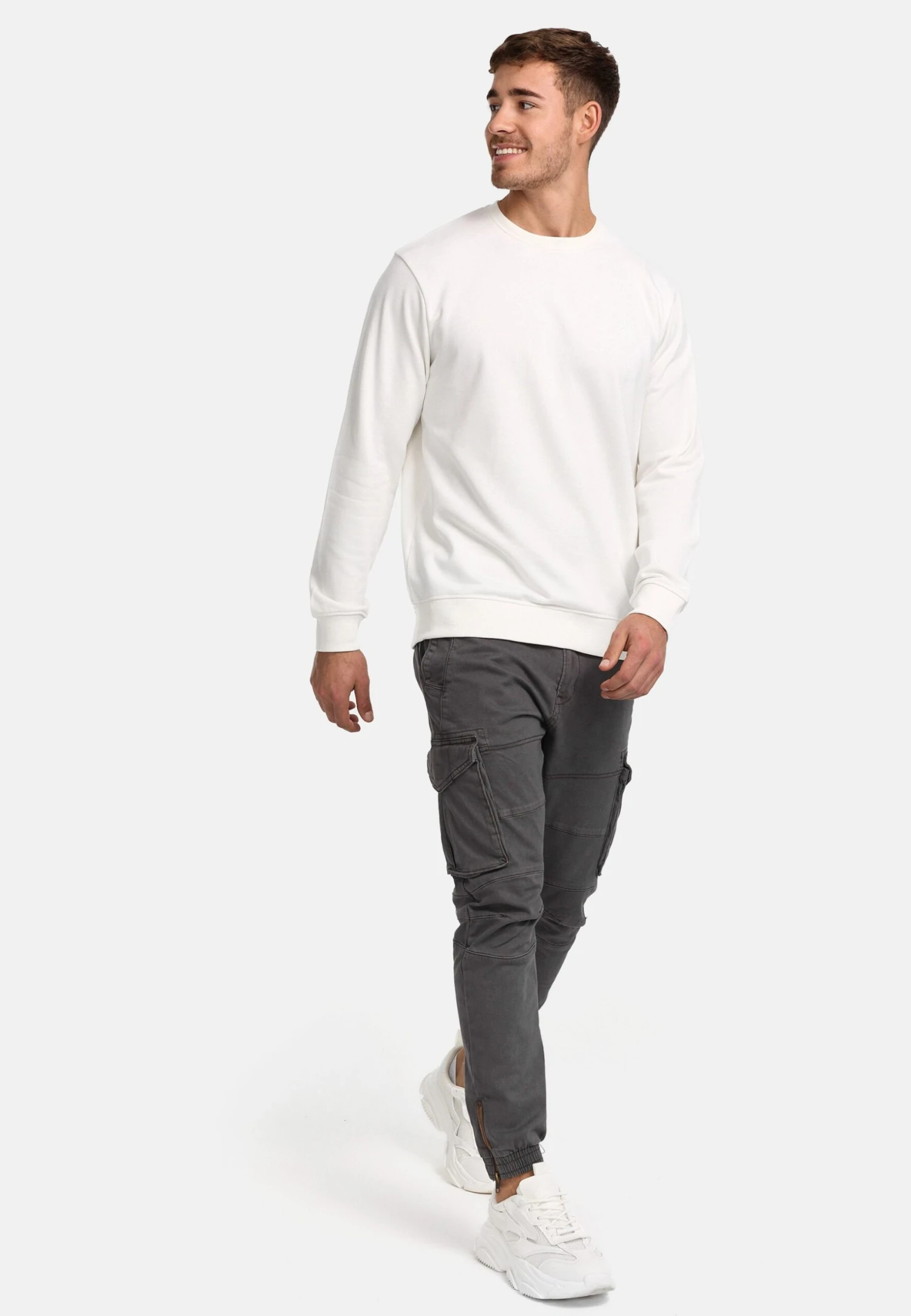 Indicode Jeans Holt - Sweater - Offwhite 4 Indicode Jeans Holt - Sweater - Offwhite - Afbeelding 2