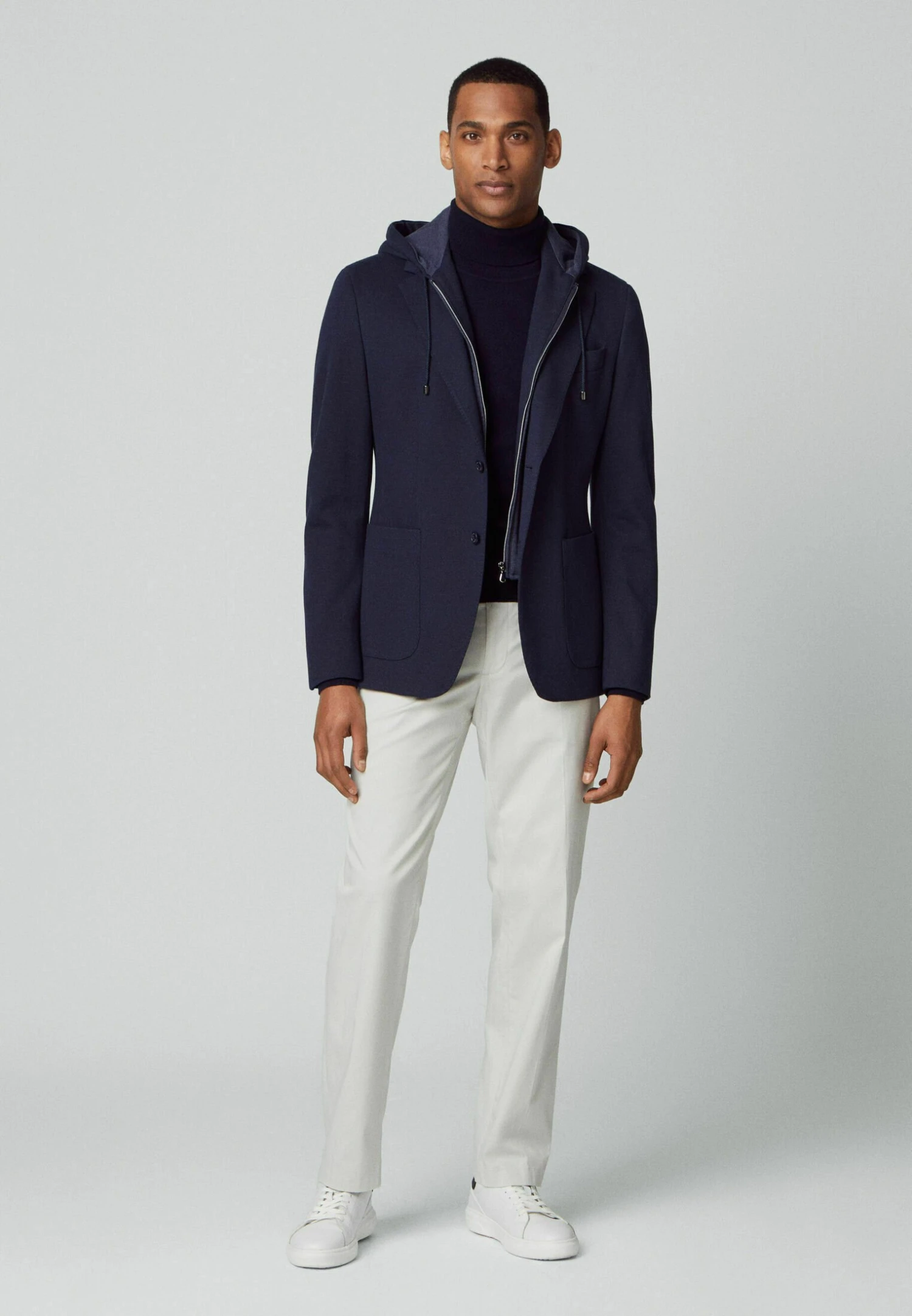 Hackett London Sports W Hooded Bib - Blazer - Navy Blue 4 Hackett London Sports W Hooded Bib - Blazer - Navy Blue - Afbeelding 2