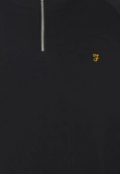 Farah Jim 1/4 Zip - Sweater - Black -Algemene Winkel Voor Herenmode d540ff34d1d94bd0ac58e82b5d4ce072