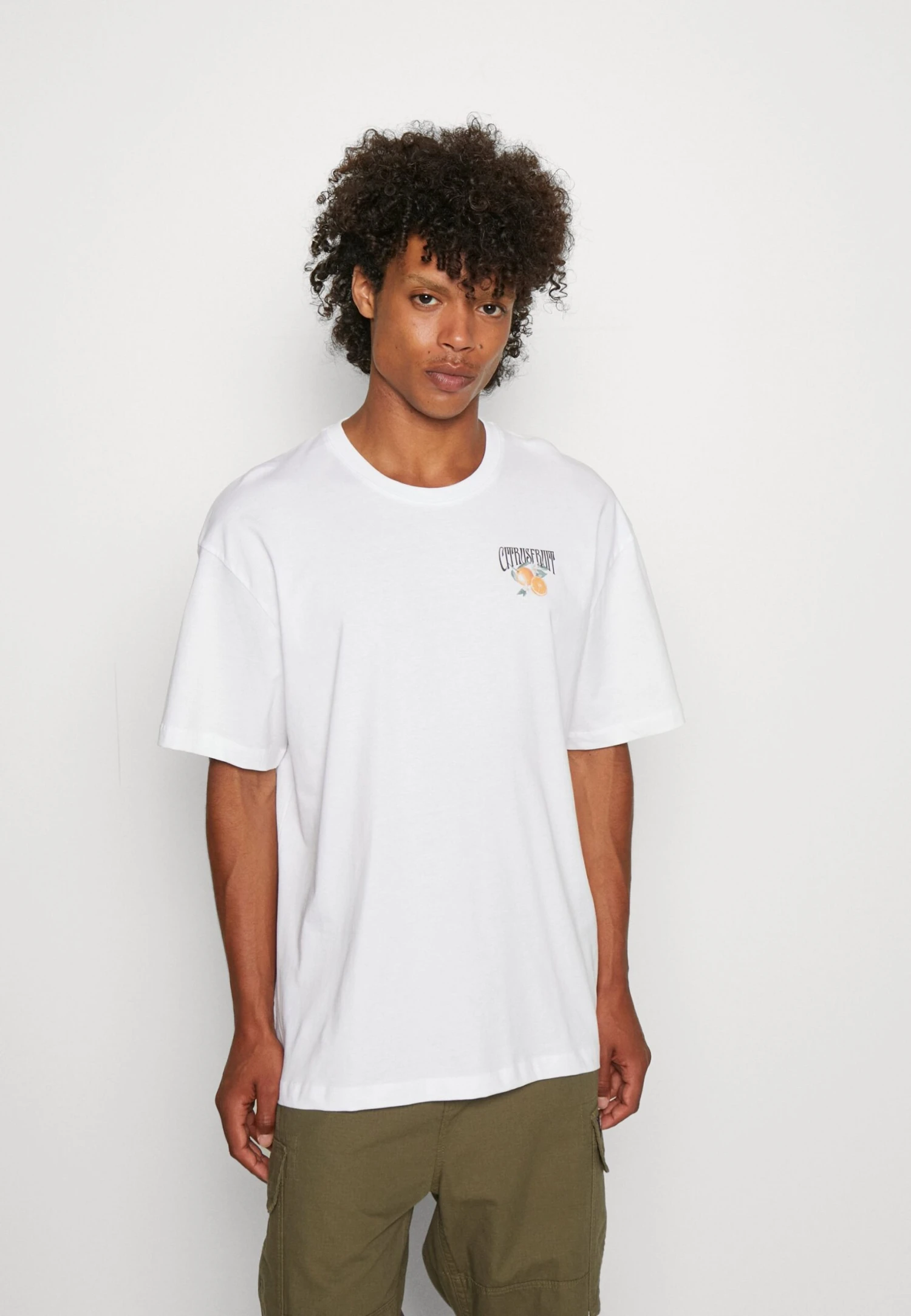 YOURTURN Orange Fruit Graphic Tee- T-Shirt Print - White 3 YOURTURN Orange Fruit Graphic Tee- T-Shirt Print - White