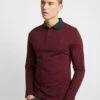 Pier One Muscle Fit - Poloshirt - Bordeaux -Algemene Winkel Voor Herenmode e02219a0f1054fb4b28f46862d5a9243