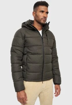 Indicode Jeans Hebert - Winterjas - Army -Algemene Winkel Voor Herenmode e984c806c9ac44f2a25fc60167b983a8