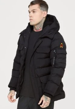 SikSilk Parka Coat - Winterjas - Black