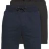 Pier One 2 Pack - Shorts - Dark Blue/Black 2 Pier One 2 Pack - Shorts - Dark Blue/Black -Algemene Winkel Voor Herenmode eee667fe5816453a9c270d93494b5613