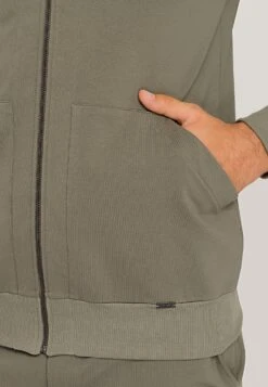 HANRO Natural Living - Sweater Met Rits - Antique Green -Algemene Winkel Voor Herenmode ef557c15b88a42439409c20e0f01d135