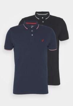 Pier One 2 Pack - Poloshirt - Black/Dark Blue -Algemene Winkel Voor Herenmode f1dd8e041b374827b9335308c581e6ba